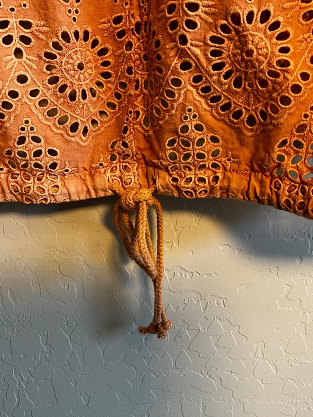 *Sundance* Moonlight Terracotta Eyelet Jacket Size Petite Medium *NWOT* - Picture 5 of 10